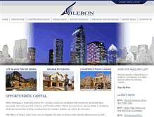 Tablet Screenshot of aileronmortgage.com